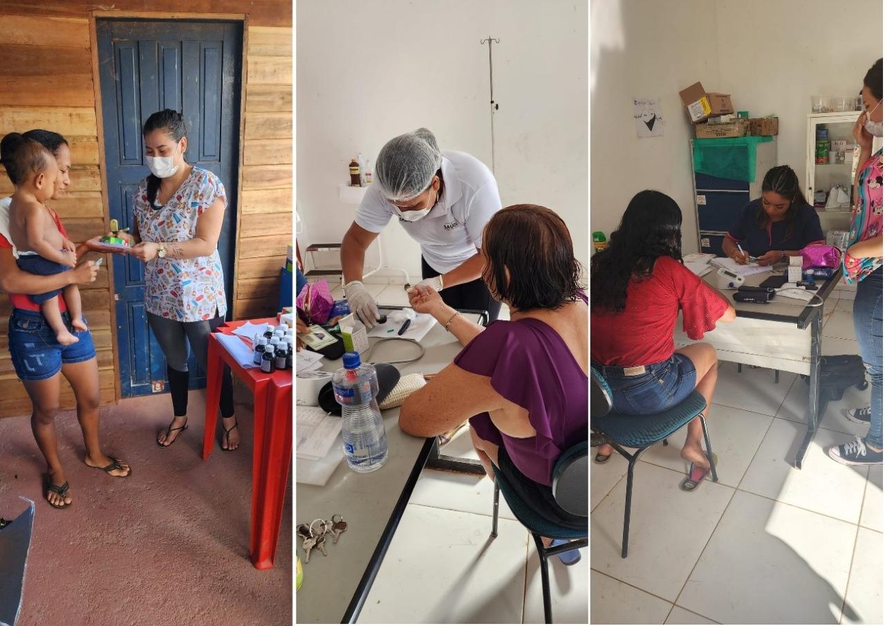 Secretaria Municipal de Saúde de Mazagão iniciou o mês de dezembro com Ação em Saúde na Comunidade Recreio do Rio Preto.
