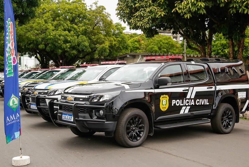 Segurança Pública: Governo entrega 65 novas viaturas para os 16 municípios
