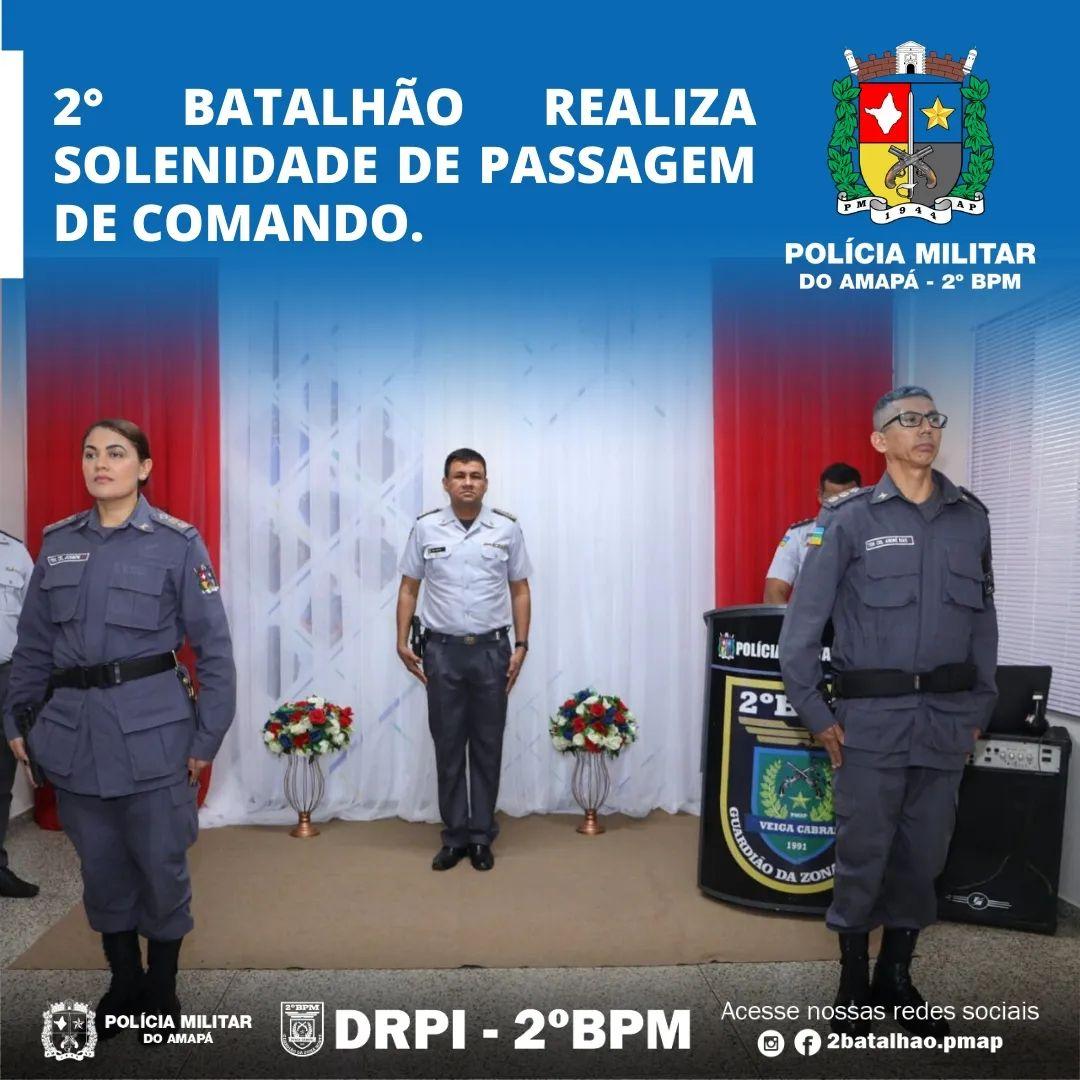 2º Batalhão realiza solenidade de Passagem de Comando.