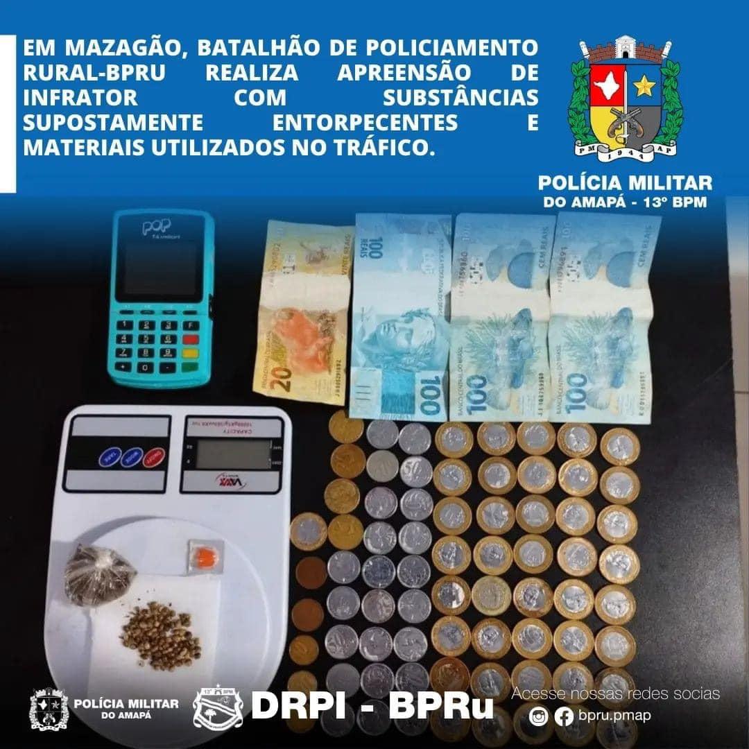 Batalhão de Policiamento Rural – PMAP realiza apreensão em Mazagão.