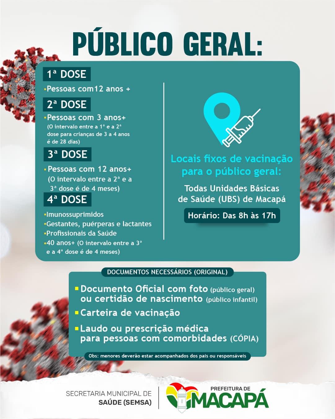 Confira os pontos de vacinação contra COVID-19 desta quinta-feira (12).