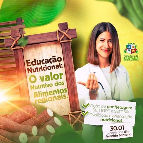 Gestão Bala Rocha realizará panfletagem e avaliação nutricional em Santana.