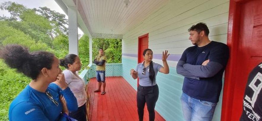 Gestão José Serafim realiza visita técnica em Escolas em Região ribeirinhas.