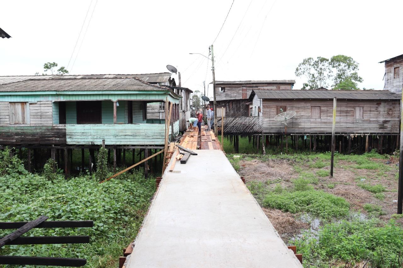 Gestão Marcio Serrão faz maior investimento na parte baixa de Laranjal do Jari.