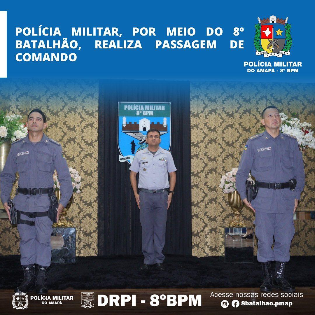 POLÍCIA MILITAR, POR MEIO DO 8º BPM, REALIZA PASSAGEM DE COMANDO