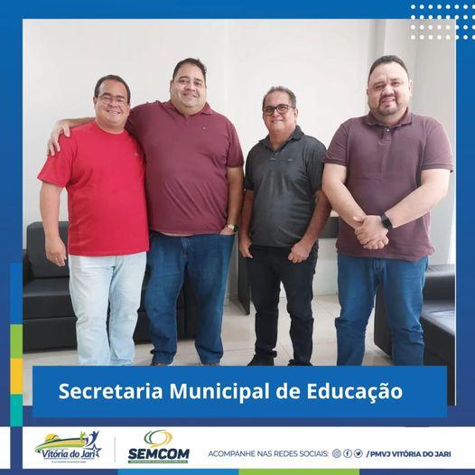 Prefeito Ary Duarte através de SEMED Vitória do Jari reúne com Secretaria de Desenvolvimento das cidades.