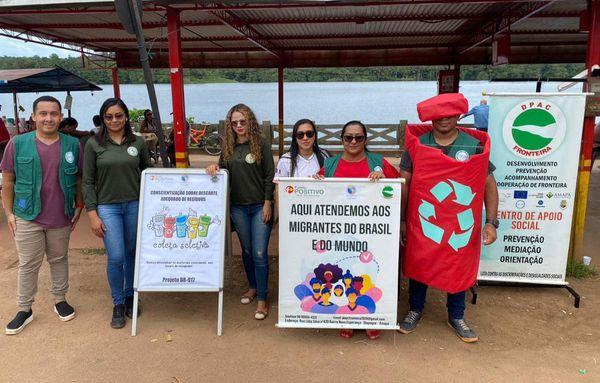 Prefeito Breno Almeida e secretarias realizam Abordagem no centro de Oiapoque sobre coleta seletiva