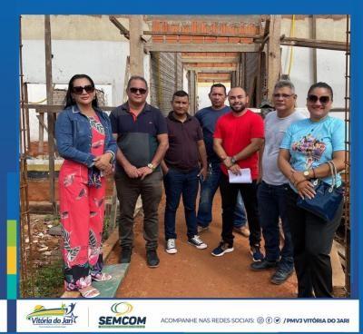 Gestores da Educação fazem inspeção nas obras da Felinto Batista