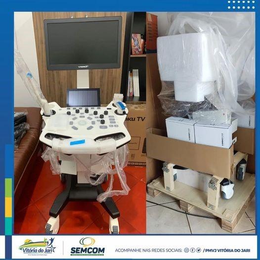 Prefeito Ary Duarte entrega aparelho de Ultrassom para saúde de Vitoria do Jari