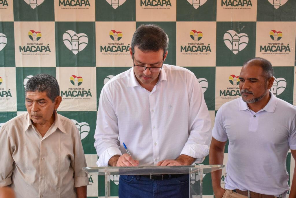 Prefeito Dr. Furlan assina ordem de serviço para pavimentar 700 metros de via que interligará bairros Marabaixo I e III