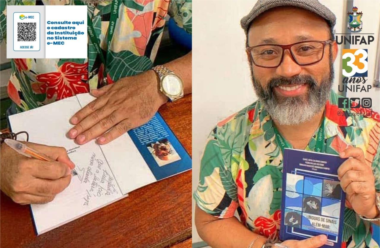 Docente do curso de Letras-Libras lança livro sobre línguas de sinais brasileira e portuguesa