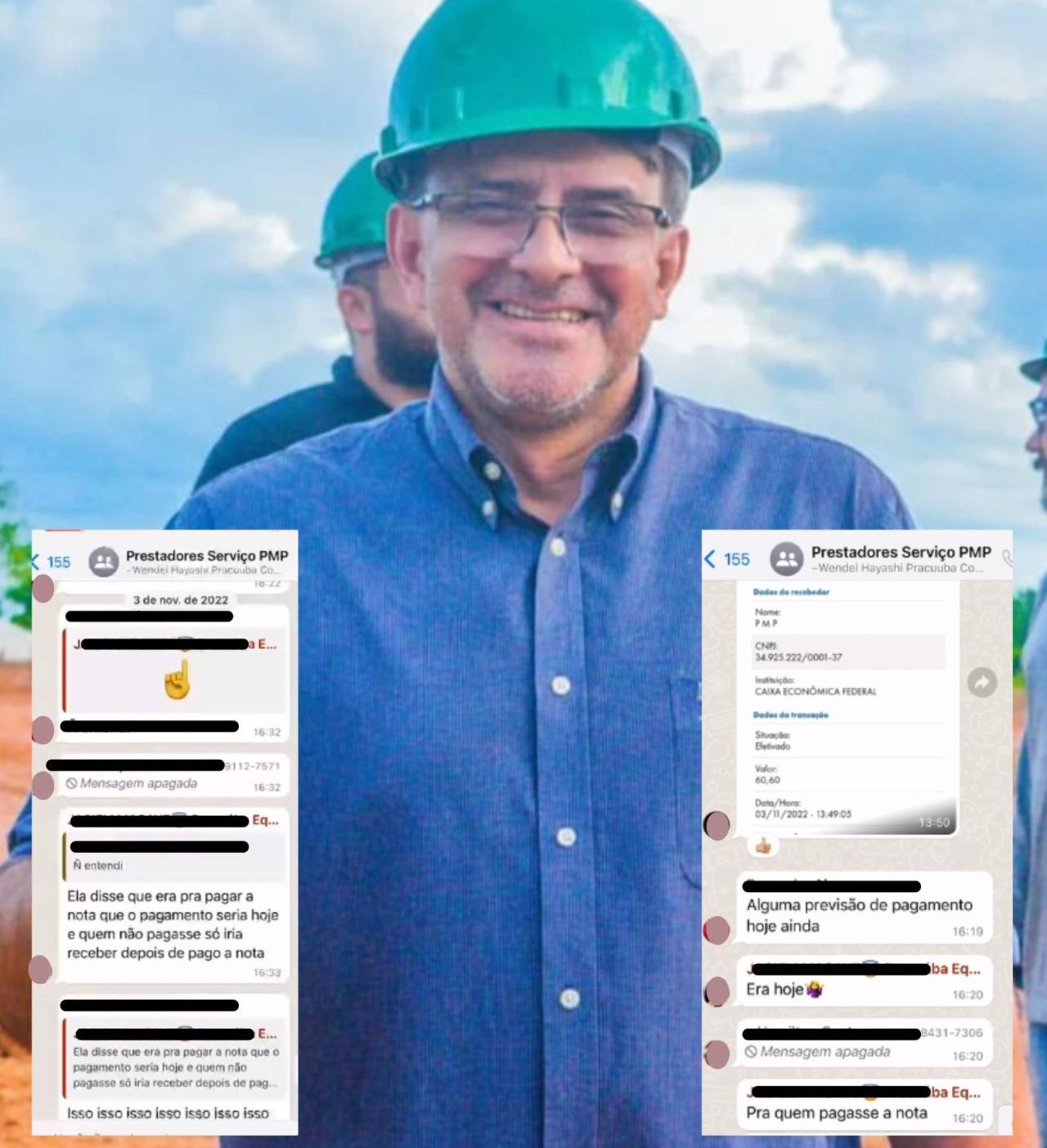 Contratos Administrativos de Pracuúba tinham que pagar 5% do salário à prefeitura