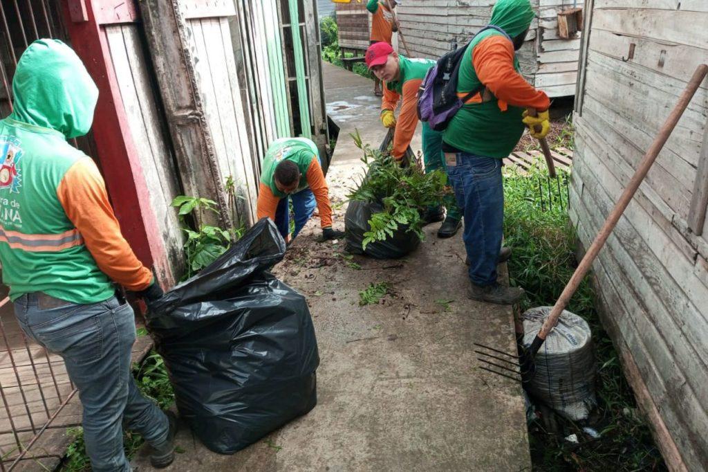 140 toneladas de lixo e entulhos são retiradas do Ambrósio durante ação de limpeza