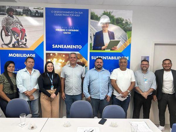 Prefeito de Tartarugalzinho se reúne com Caixa para discutir obras e projetos
