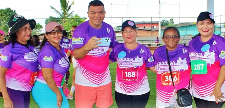 Corrida e Caminhada em Vitória do Jari celebram o Dia da Mulher com força e união