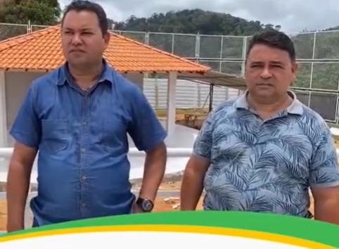 Prefeito de Calçoene, Toin, visita obras em andamento no distrito de Lourenço