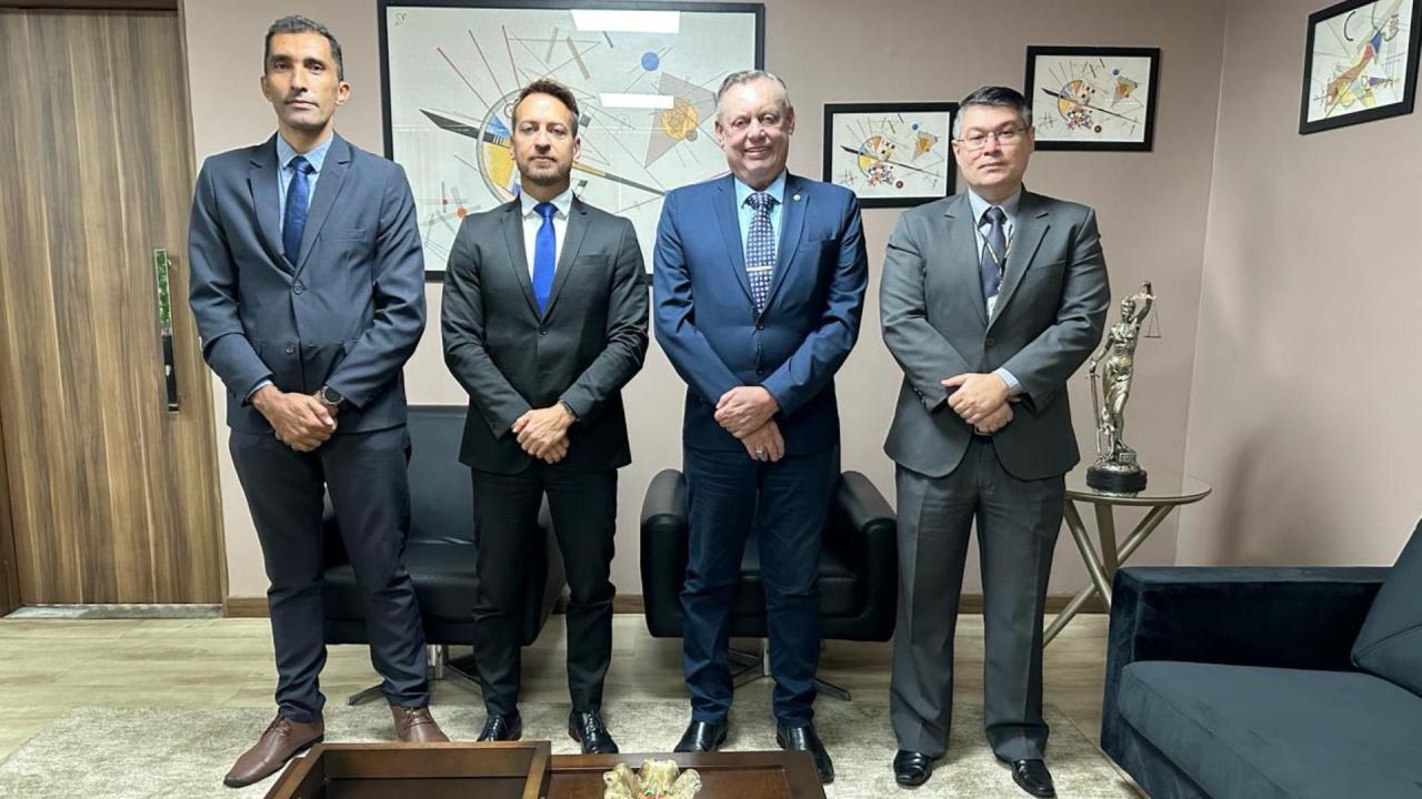 Superintendente da PF visita Tribunal de Justiça e fortalece laços institucionais