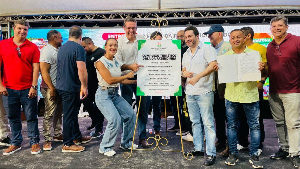 Prefeito de Macapá, Dr. Furlan, entrega 1ª etapa da requalificação do Complexo Turístico Orla da Fazendinha