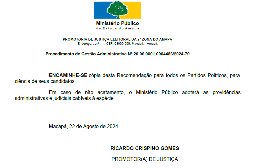 MP Eleitoral alerta para proibição de utilização da 53ª Expofeira para fins eleitoreiros
