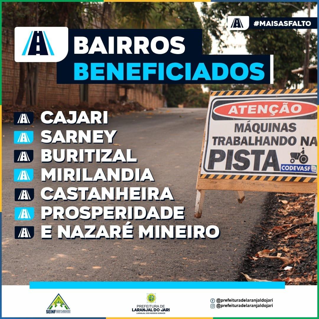 Laranjal do Jari: avanço histórico nas obras de asfaltamento transforma a cidade