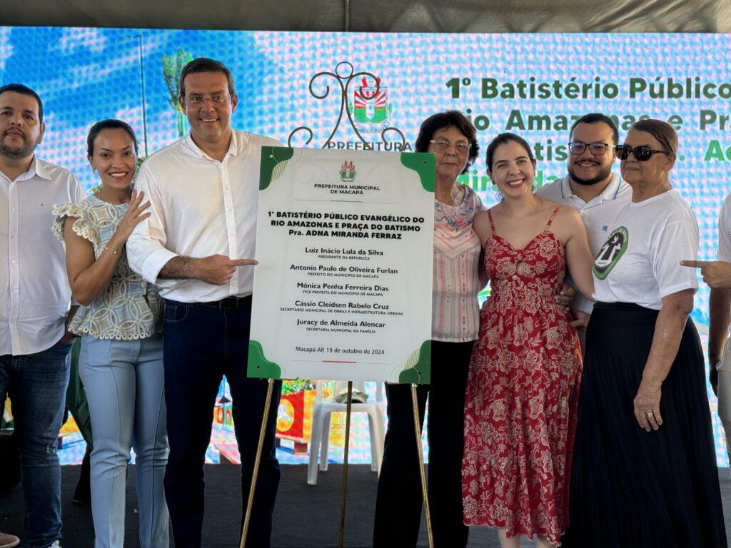 Prefeito Furlan inaugura primeiro batistério público da região Norte do Brasil