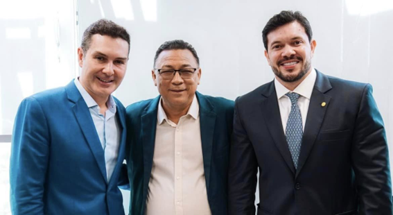 Prefeito eleito de Mazagão, Chico Nó, e presidente da câmara municipal, Elcimar, continuam buscando apoio em Brasília