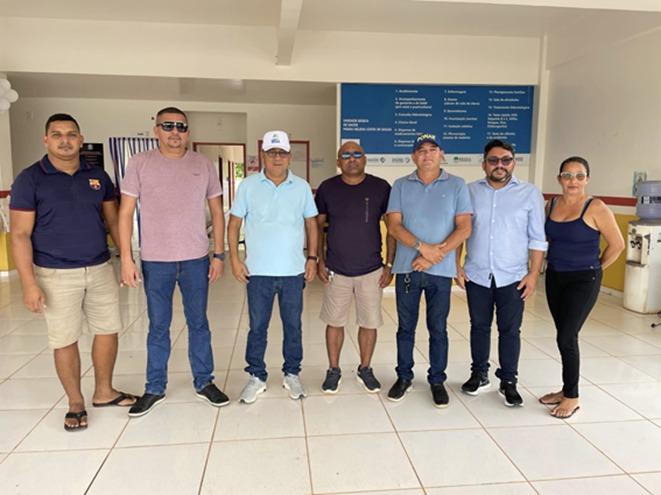 Prefeito eleito de Mazagão, Chico Nó, e presidente da CMM, realizam visita na UBS de Maracá