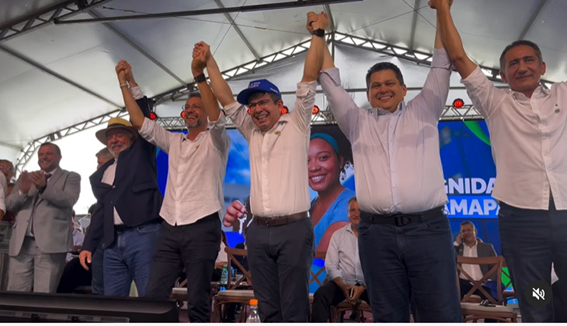 Força Política de Davi trás Lula em Macapá e é recepcionado pelo governador Clécio Luiz e demais autoridades.
