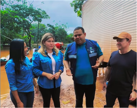 Município de Porto Grande recebe equipes do Governo do Estado para ajuda humanitária após rompimento de barragem