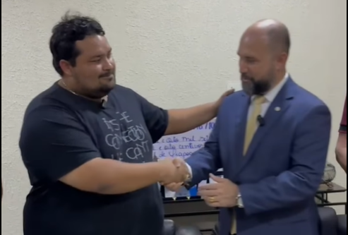 Prefeito Breno Almeida recebe visita institucional do Presidente da OAB Amapá em Oiapoque e Anuncia Avanços Importantes para o Município