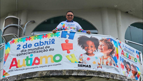 Mazagão se uniu pela conscientização do autismo em caminhada liderada pelo prefeito Chico Nó