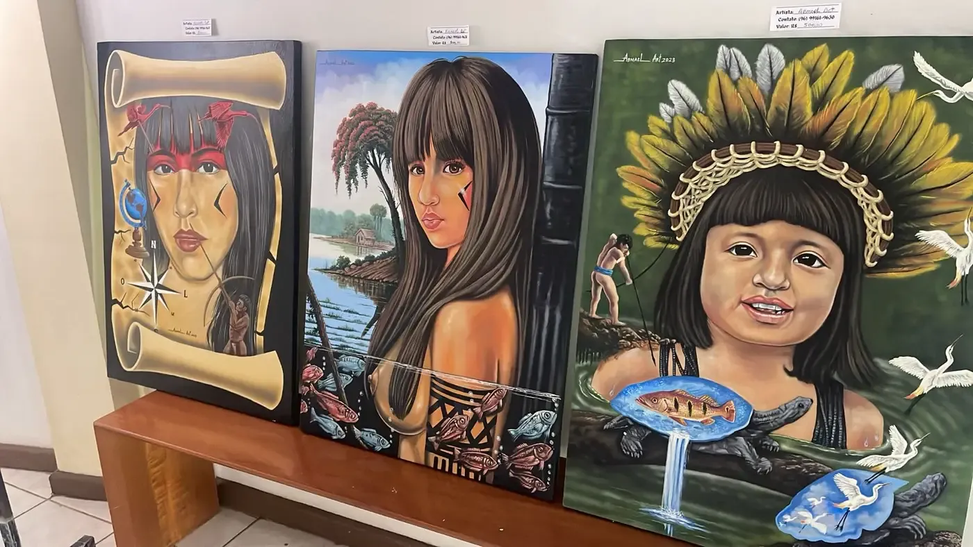 Coletivo de artistas plásticos realiza exposição de quadros na Casa do Artesão Amapaense