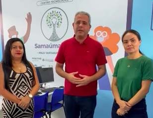Prefeito Bruno Mineiro visita Centro Tecnológico SamaúmaTech em Tartarugalzinho