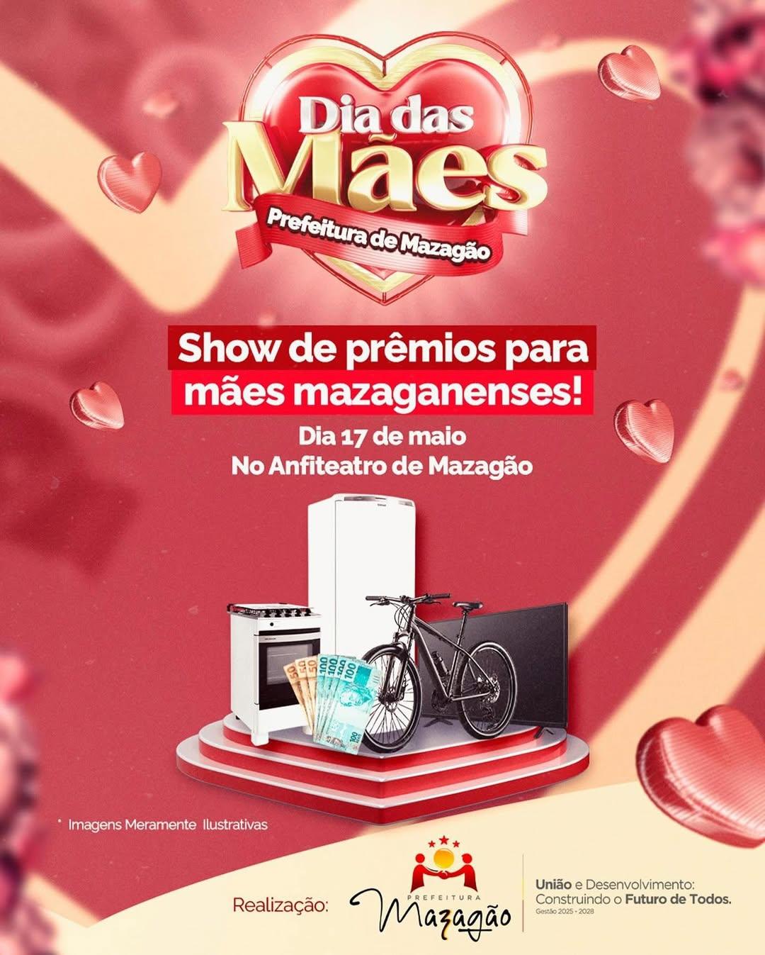 Prefeito Chico Nó prepara grande celebração do Dia das Mães com show de prêmios no Anfiteatro Municipal