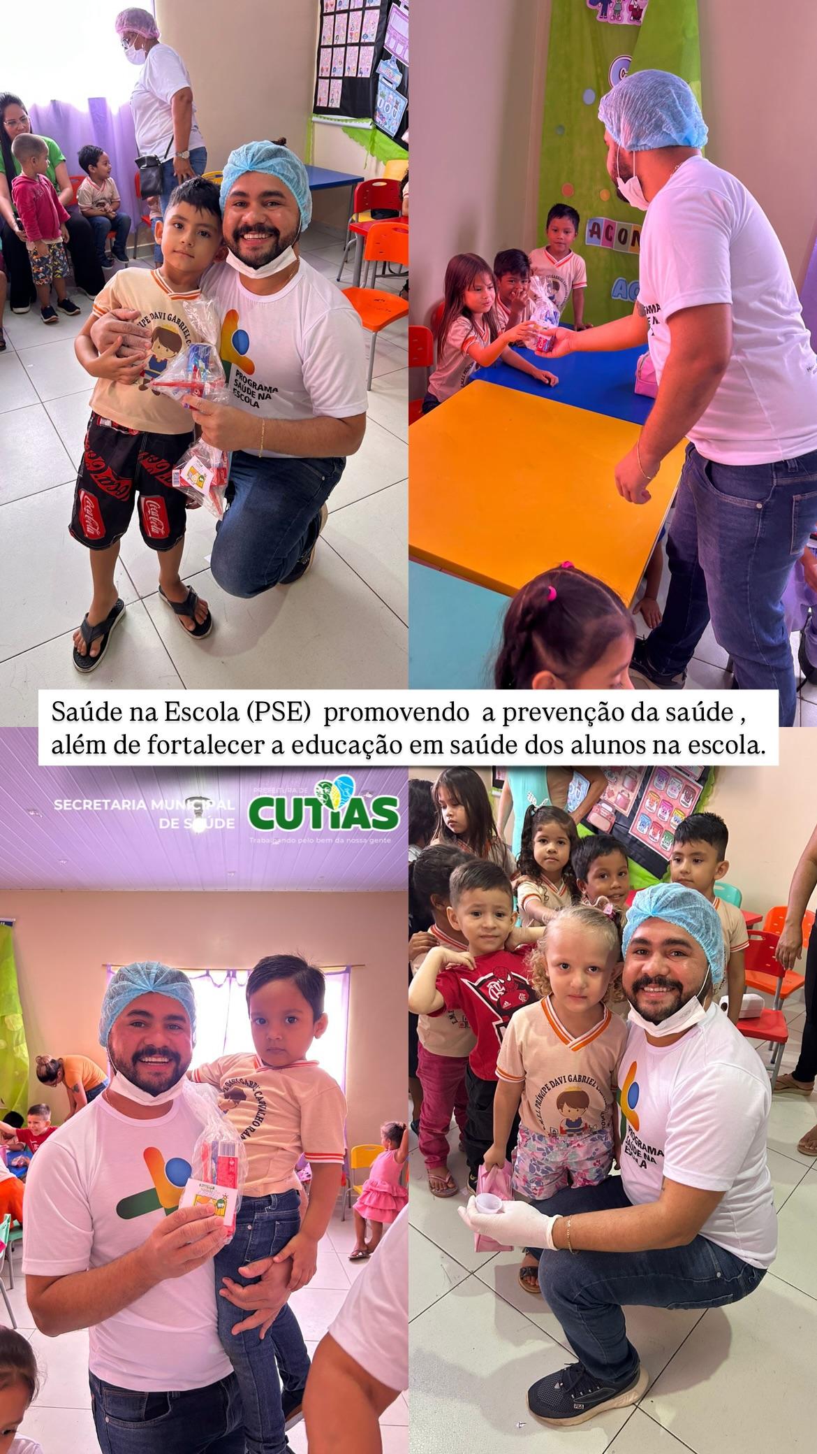 Prefeito Júnior Mourão: Programa Saúde na Escola promove ações de prevenção e educação em saúde em Cutias do Araguari