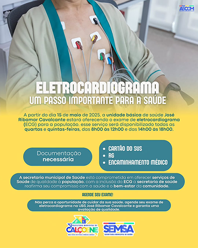 Prefeitura de Calçoene oferece exames de eletrocardiograma gratuitos à população