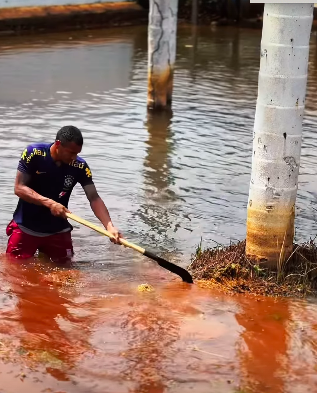 Prefeitura de Porto Grande realiza limpeza do Balneário para valorizar o turismo local