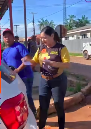 Secretária Deuzinete Matias lidera blitz educativa contra o abuso infantil em Vitória do Jari