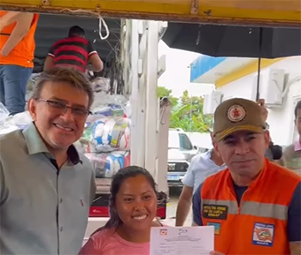 Prefeito Júnior Leite reforça apoio às famílias afetadas pelas enchentes