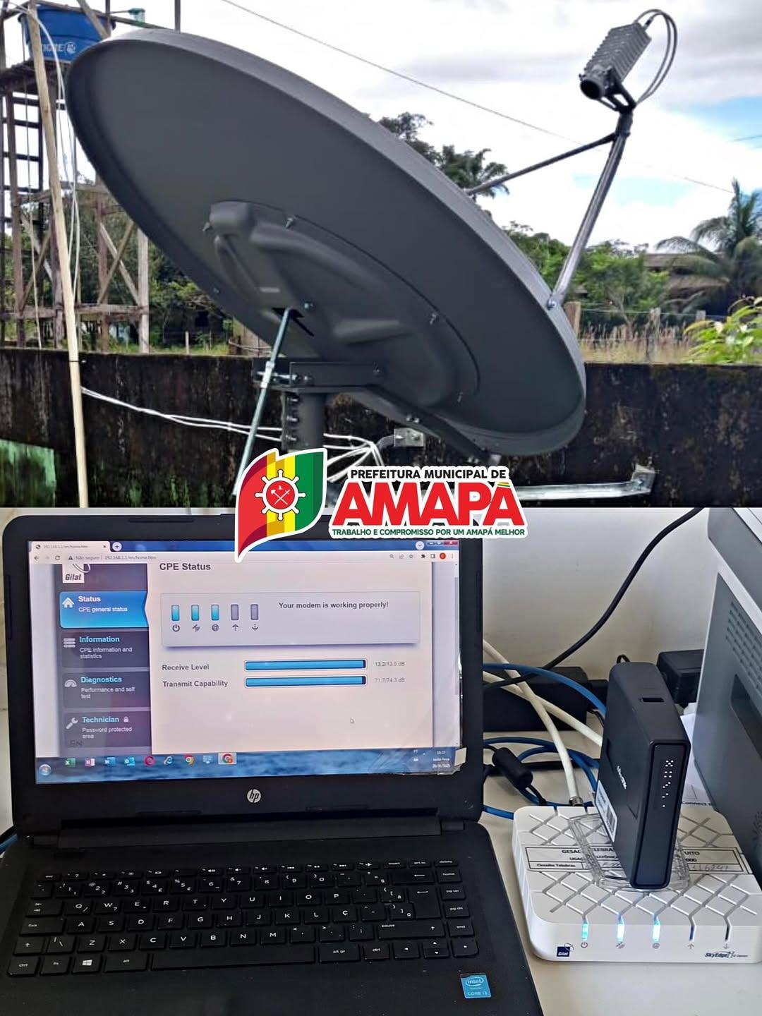 Prefeitura de Amapá avança na conectividade da saúde pública com internet nas UBS