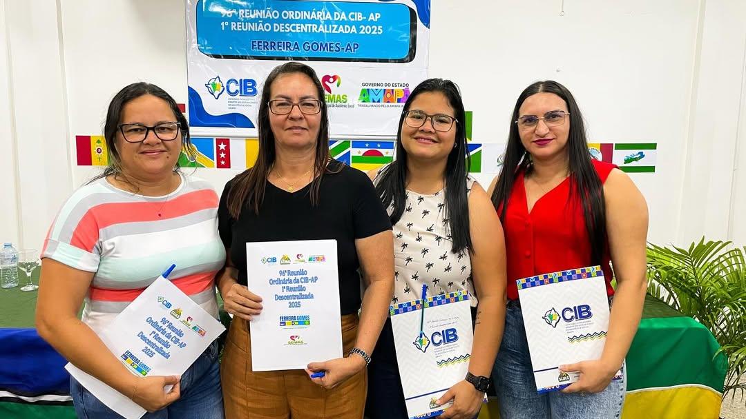Prefeitura de Mazagão participa da 96ª Reunião da CIB-AP e reforça compromisso com a assistência social