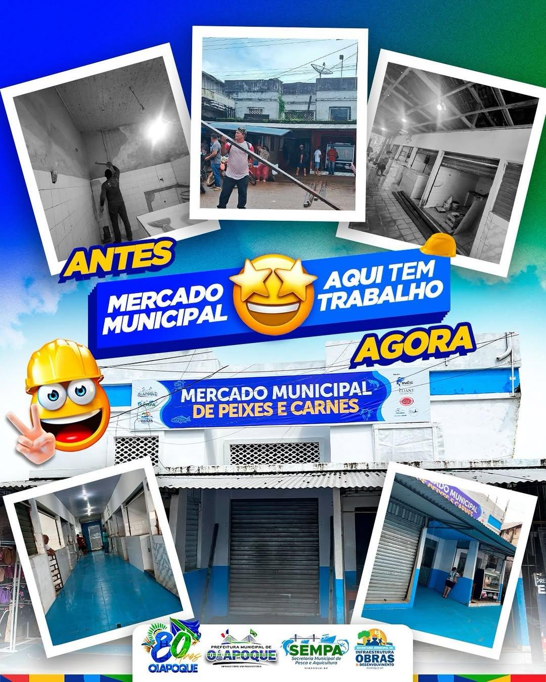 Prefeitura de Oiapoque entrega mercado revitalizado e impulsiona economia local