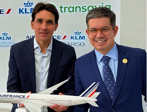 Senador Randolfe Rodrigues propõe nova rota aérea entre Amapá e Guiana Francesa em reunião com a Air France