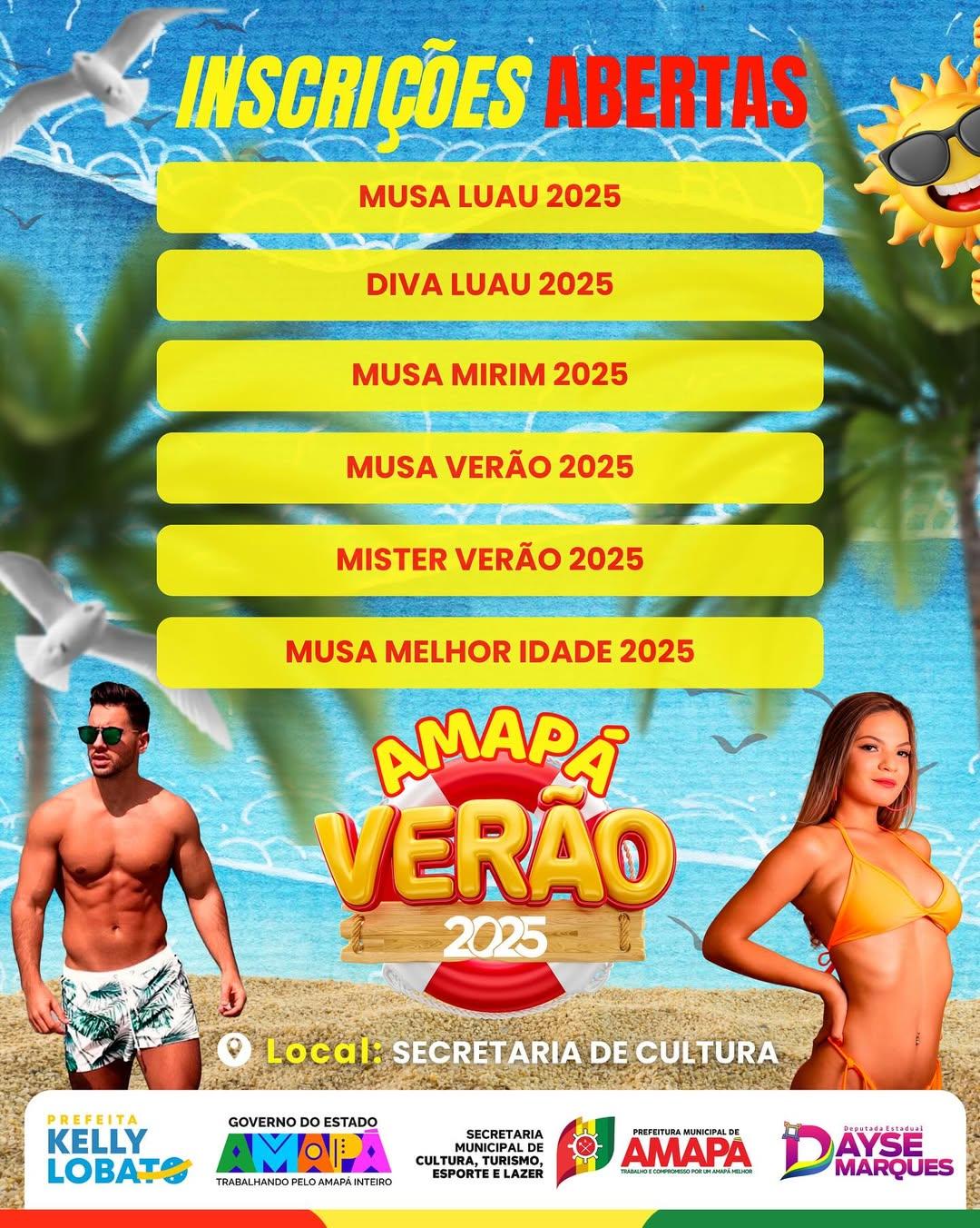 Amapá Verão 2025: inscrições abertas para concursos de beleza e talento