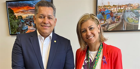 Deputado Dorinaldo Malafaia recebe presidente da ANFIBRO para discutir políticas públicas para fibromiálgicos