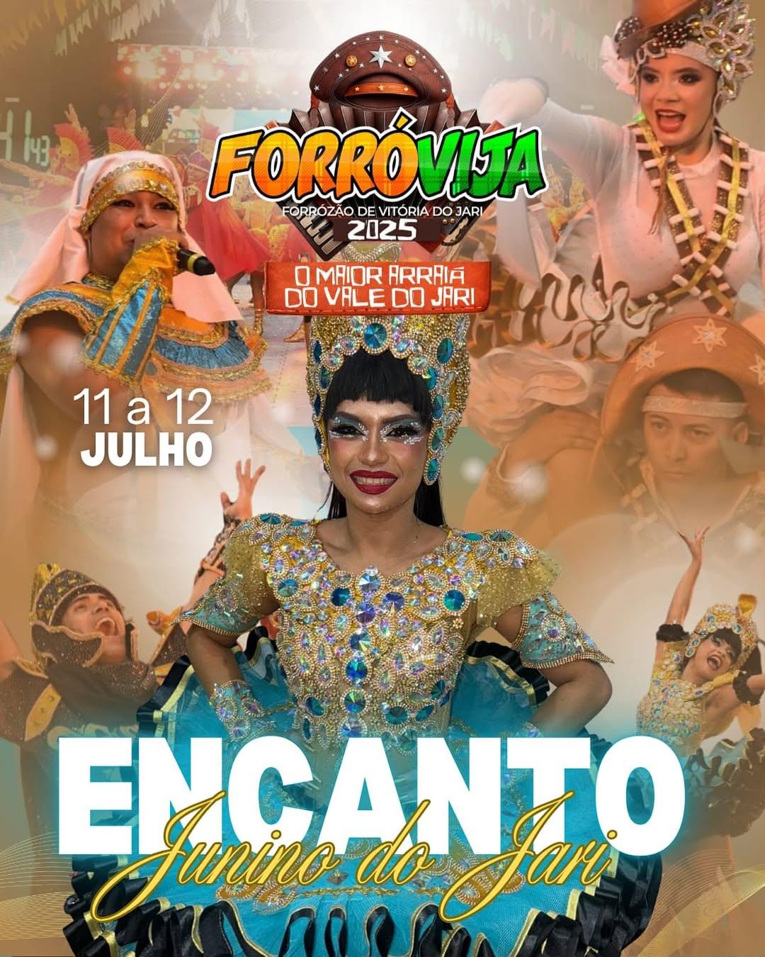 Encanto Junino 2025: a quadrilha de Laranjal do Jari brilha no ForróVija