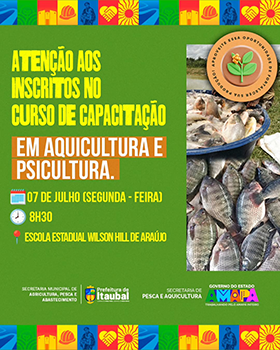 Itaubal avança na capacitação de piscicultores com curso de aquicultura