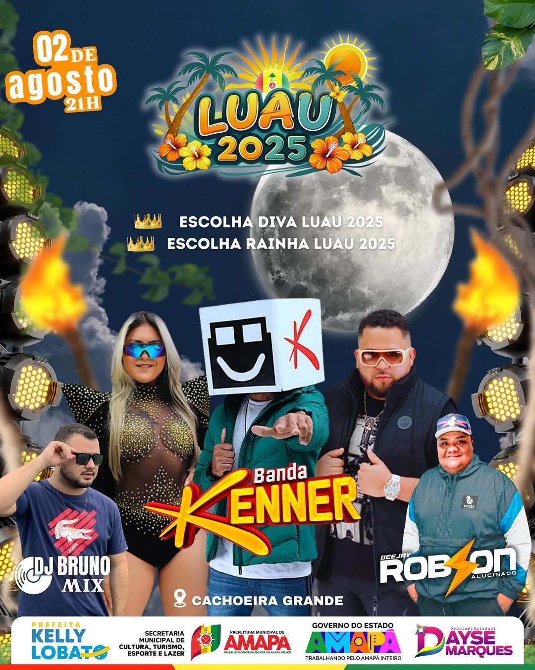 Luau 2025 em Cachoeira Grande: uma noite de música, beleza e cultura