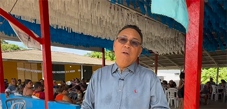 Prefeito Chico Nó prestigia tradicional Festa de Nossa Senhora da Piedade na comunidade do Ajudante