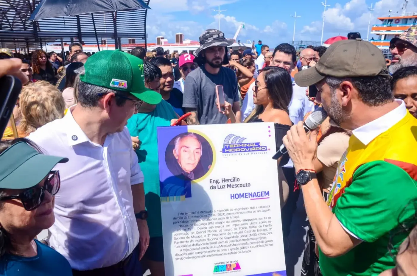 'Representa dignidade e segurança aos usuários', destaca governador Clécio Luís na entrega do novo Terminal Hidroviário Hercílio Mescouto, em Macapá